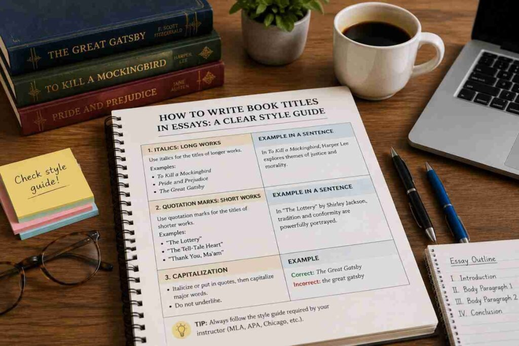 How to Write Book Titles in Essays: A Clear Style Guide