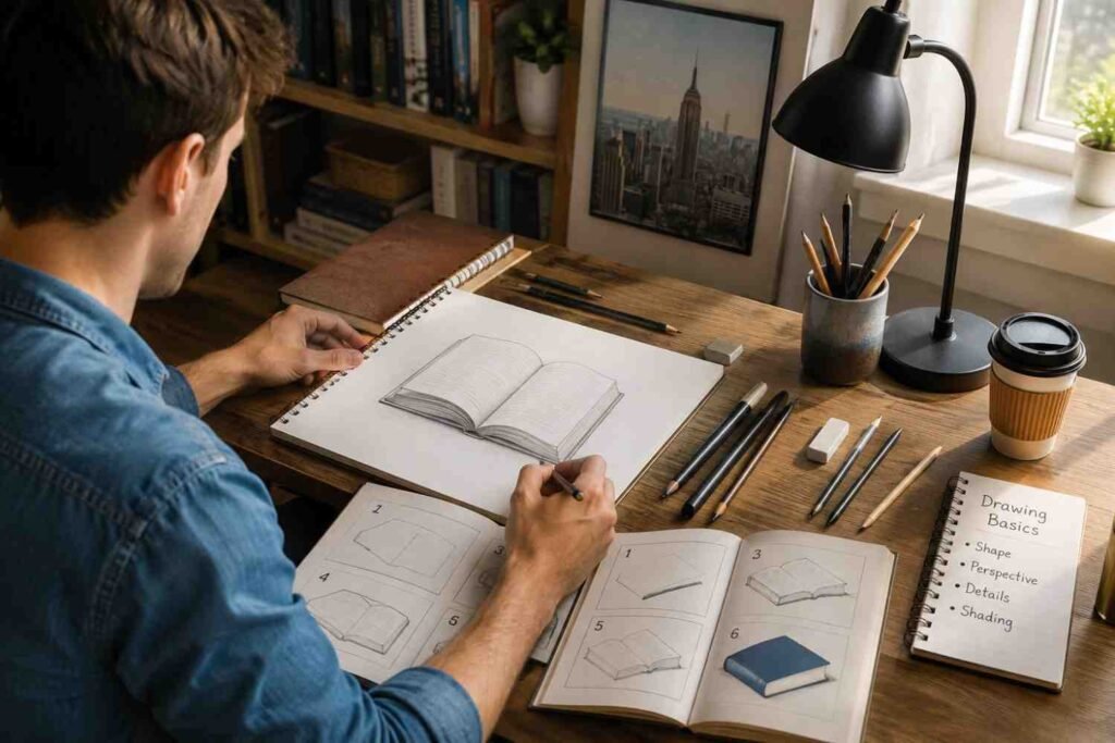 How to Draw a Book: Complete Beginner's Guide
